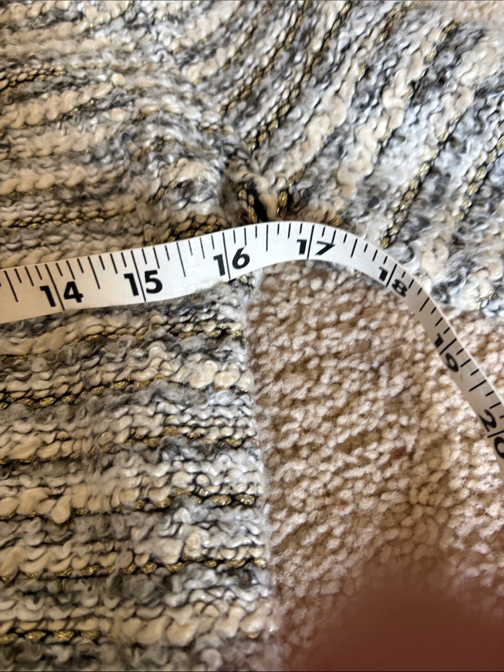 H&M Women's Black and White Textured Bouclé Open Cardigan - Picture 8 of 9